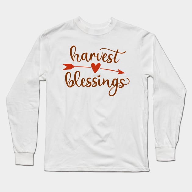 Harvest Blessings Long Sleeve T-Shirt by Ombre Dreams